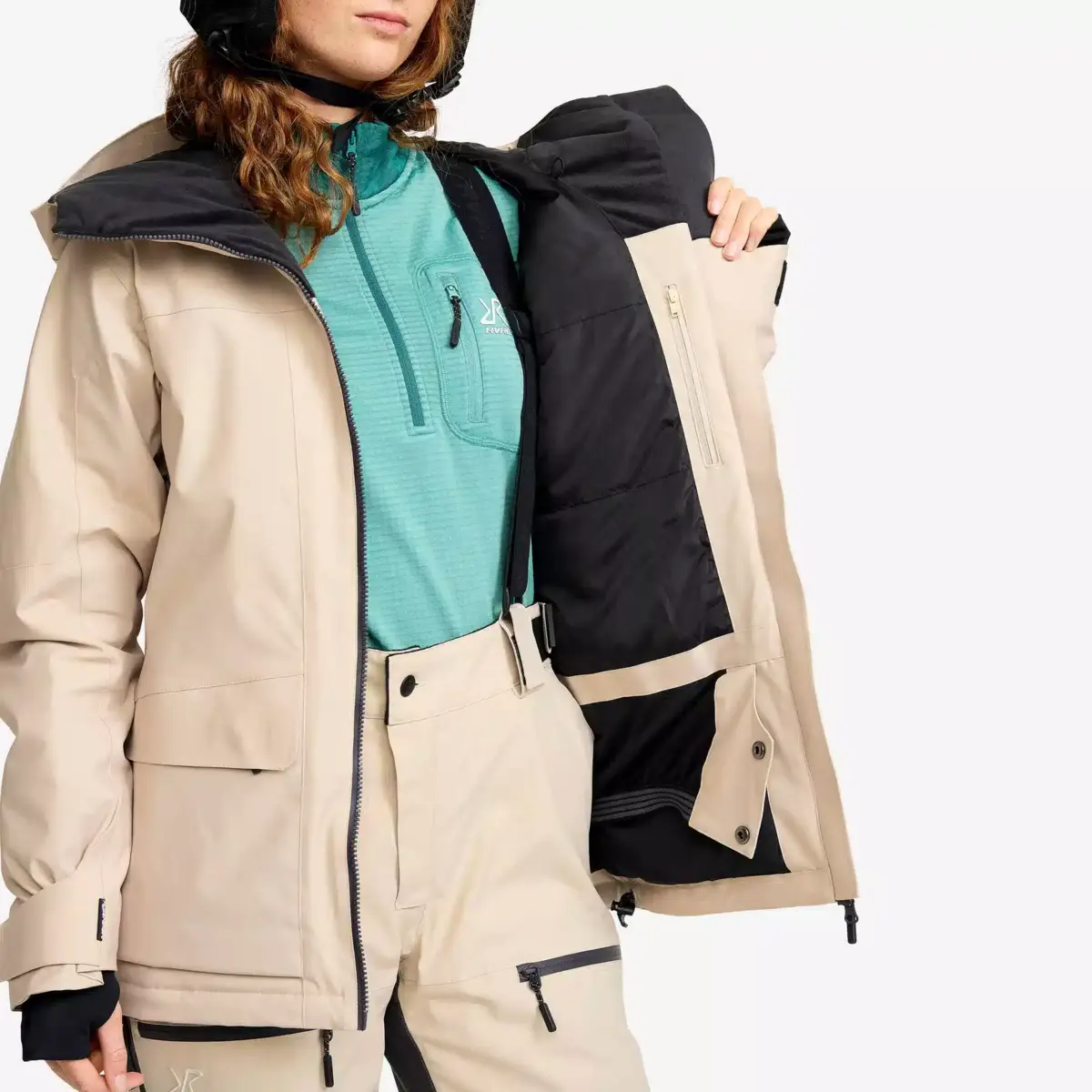 Chaqueta de esquí aislante Halo 2L para mujer Peyote Chaqueta de esquí aislante Halo 2L para mujer Peyote