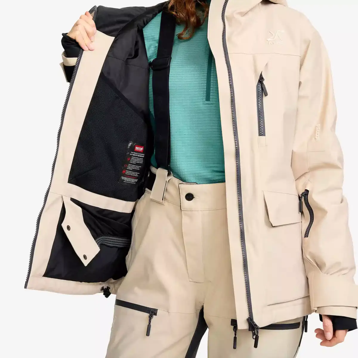 Chaqueta de esquí aislante Halo 2L para mujer Peyote Chaqueta de esquí aislante Halo 2L para mujer Peyote