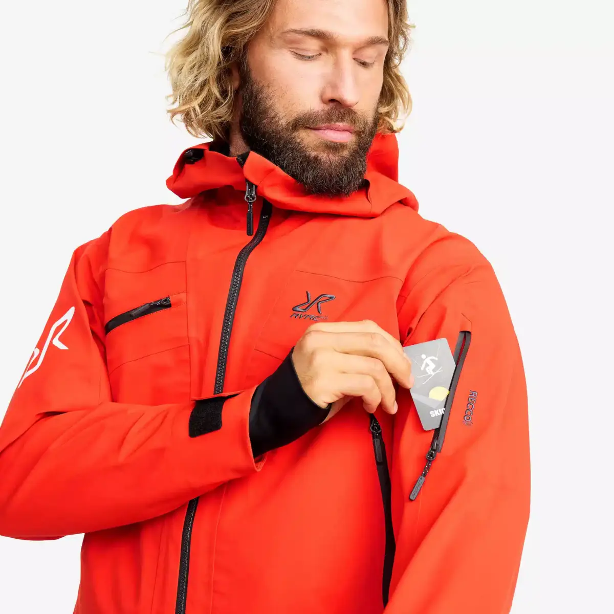Chaqueta de esquí Atlas 3L para hombre, color lava Chaqueta de esquí Atlas 3L para hombre, color lava