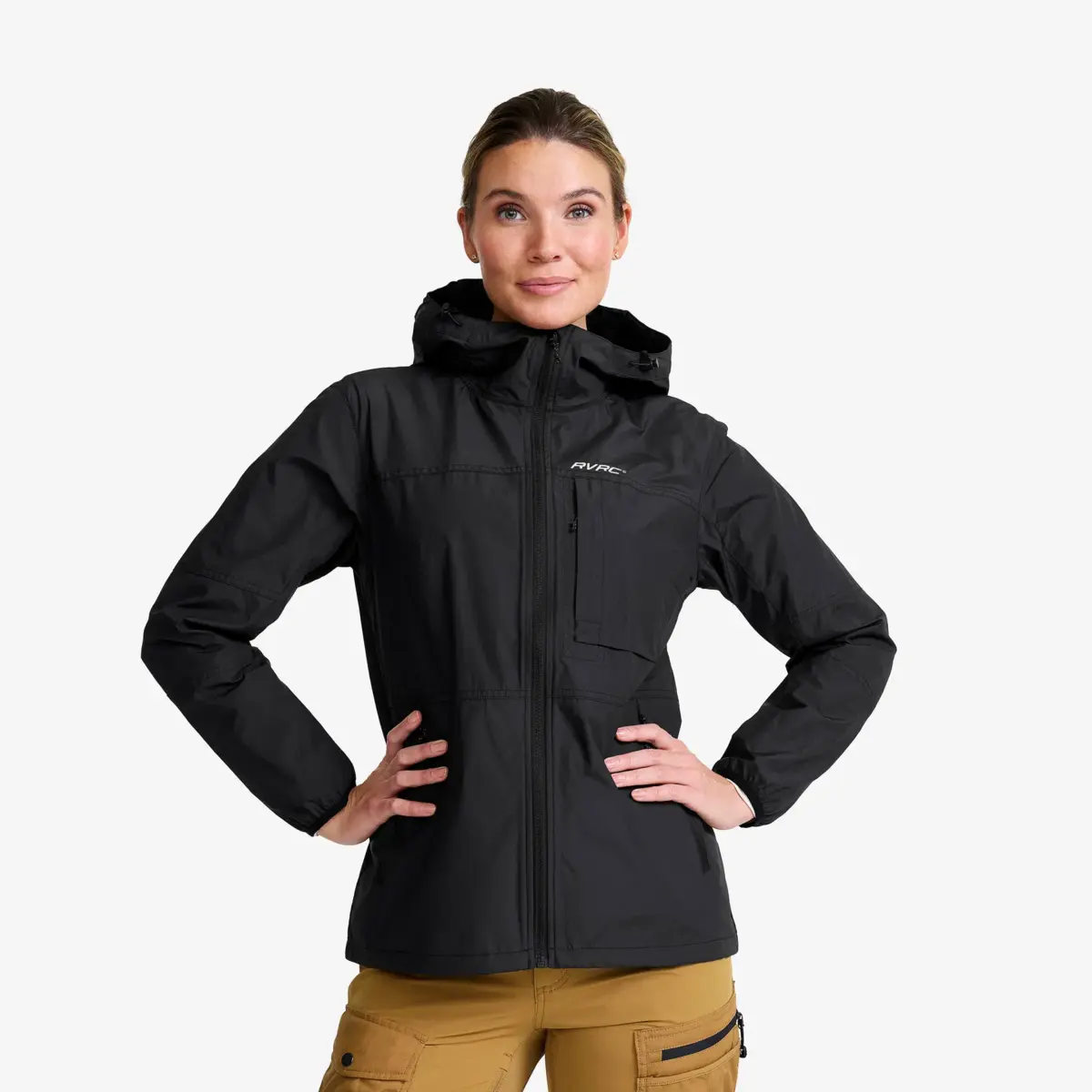 Chaqueta Orbit Wind para mujer, color negro