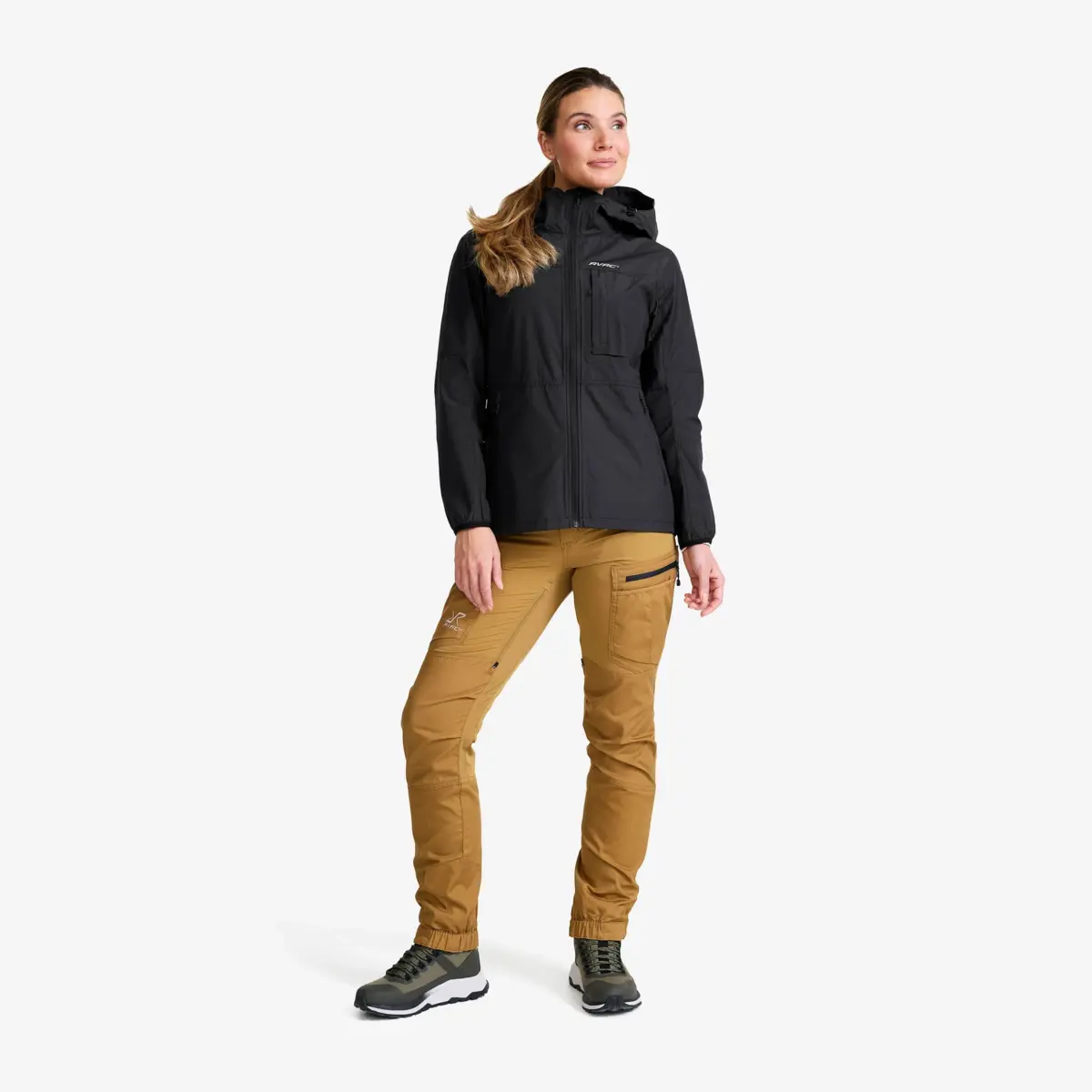 Chaqueta Orbit Wind para mujer, color negro