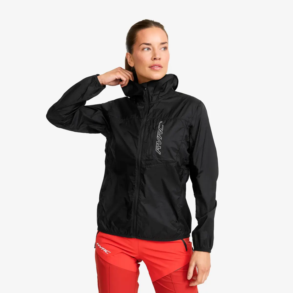 Cortavientos con capucha Speed para mujer, negro Cortavientos con capucha Speed para mujer, negro