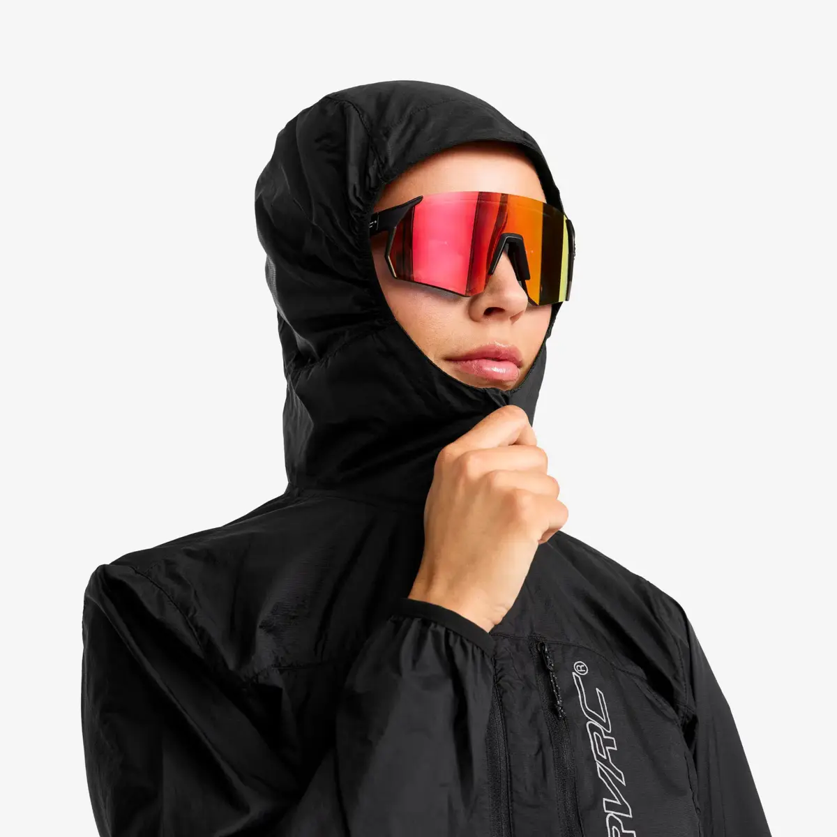 Cortavientos con capucha Speed para mujer, negro Cortavientos con capucha Speed para mujer, negro