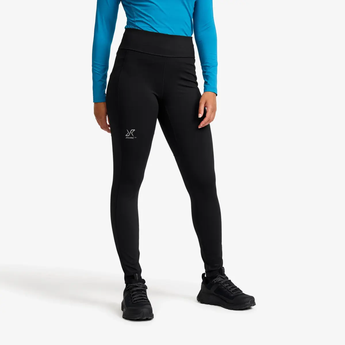 Leggings Cliff Pocket para mujer, color negro