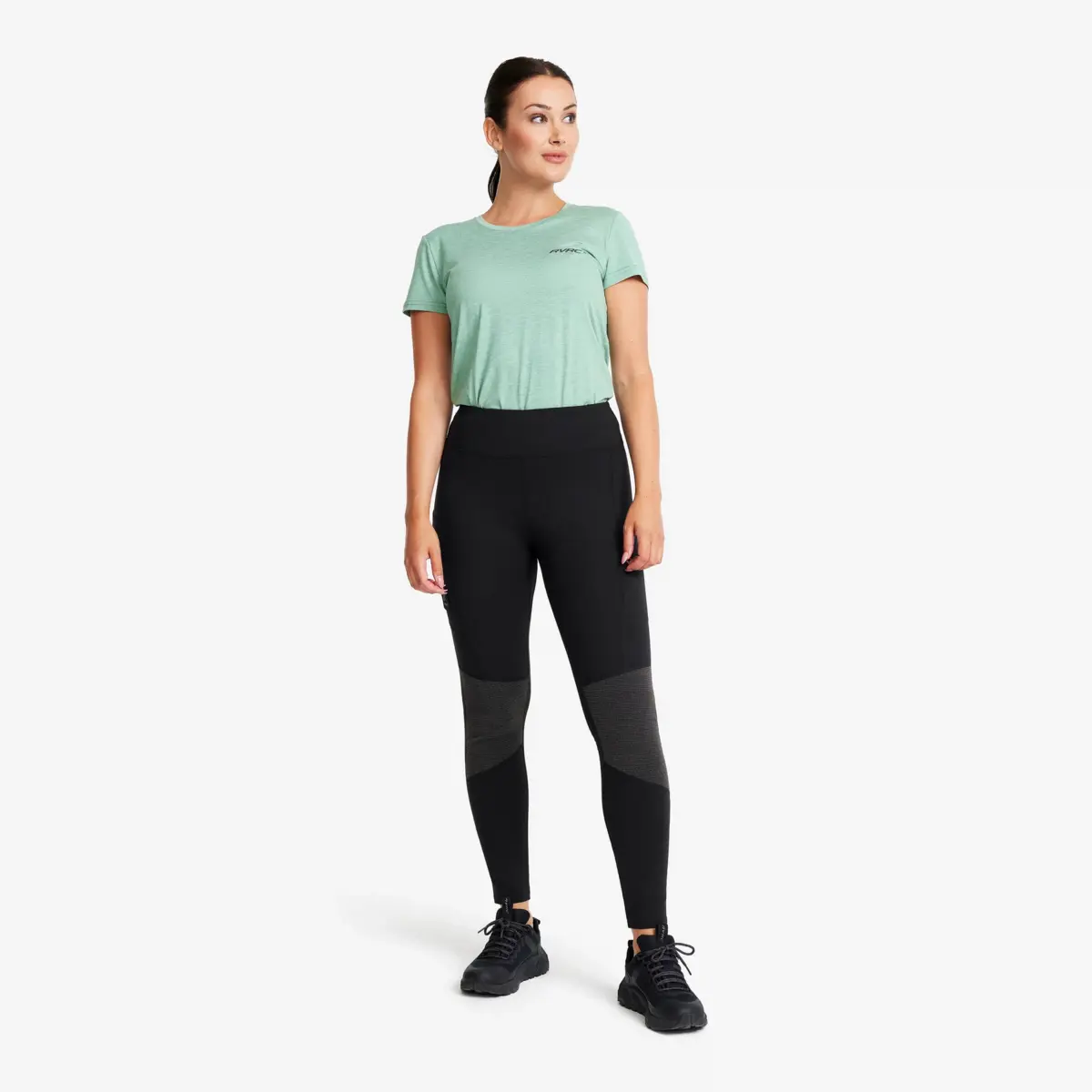 Leggings cortavientos Cliff Pocket para mujer, color negro Leggings cortavientos Cliff Pocket para mujer, color negro
