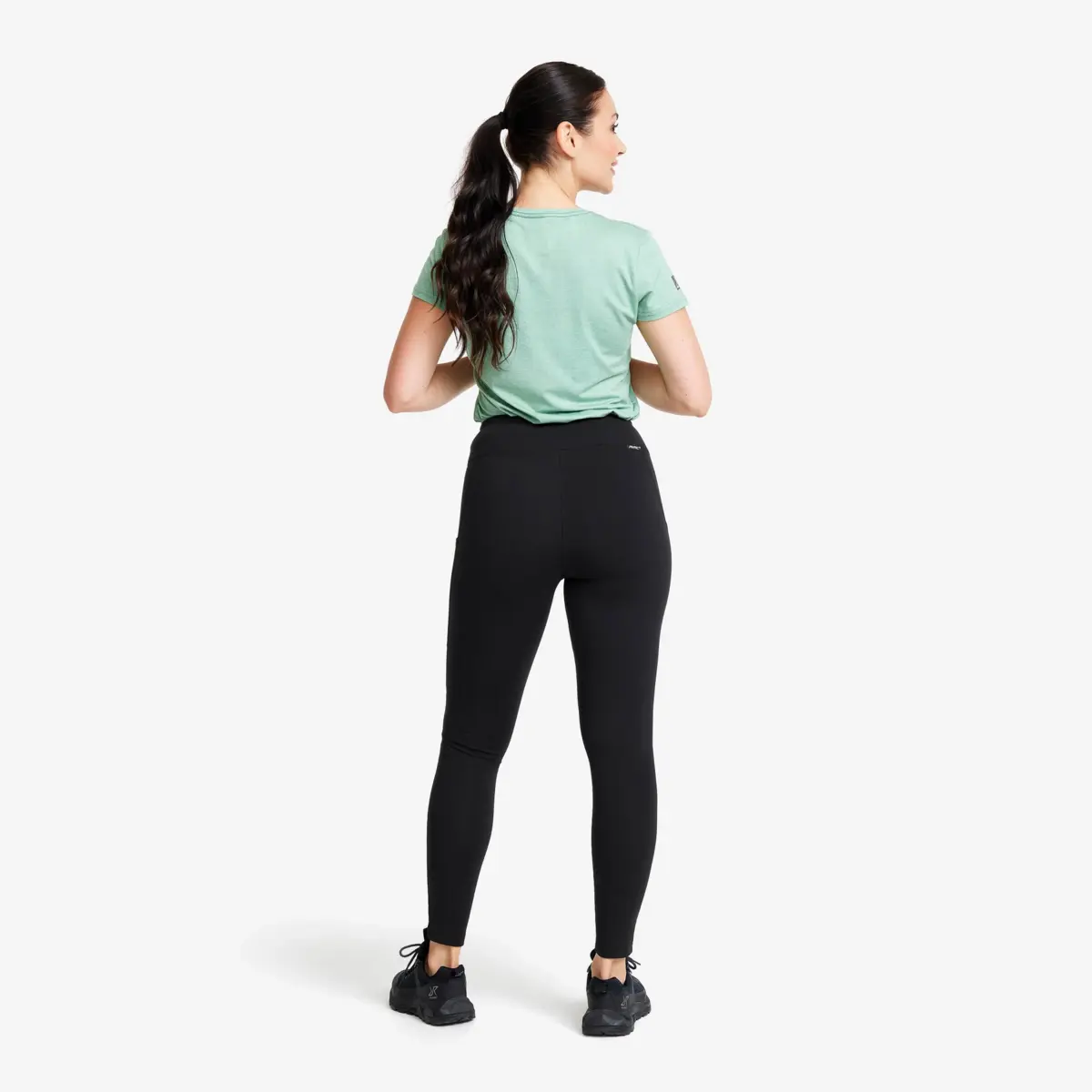 Leggings cortavientos Cliff Pocket para mujer, color negro Leggings cortavientos Cliff Pocket para mujer, color negro