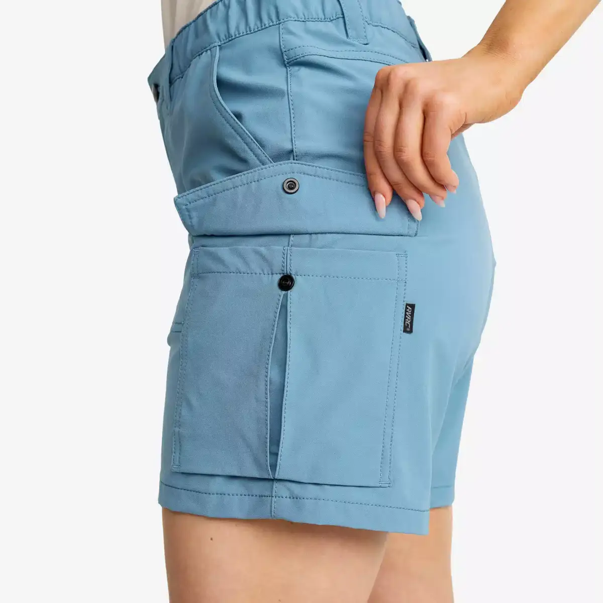 Pantalones cortos elásticos Adventure Cargo para mujer, azul capitán/peyote Pantalones cortos elásticos Adventure Cargo para mujer, azul capitán/peyote