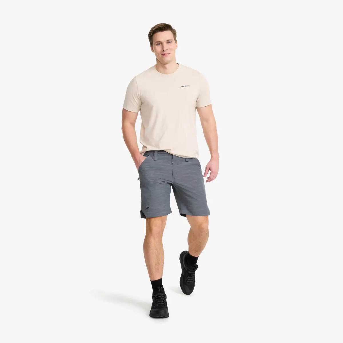 Pantalones cortos Hike & Dive para hombre, azul turbulencia
