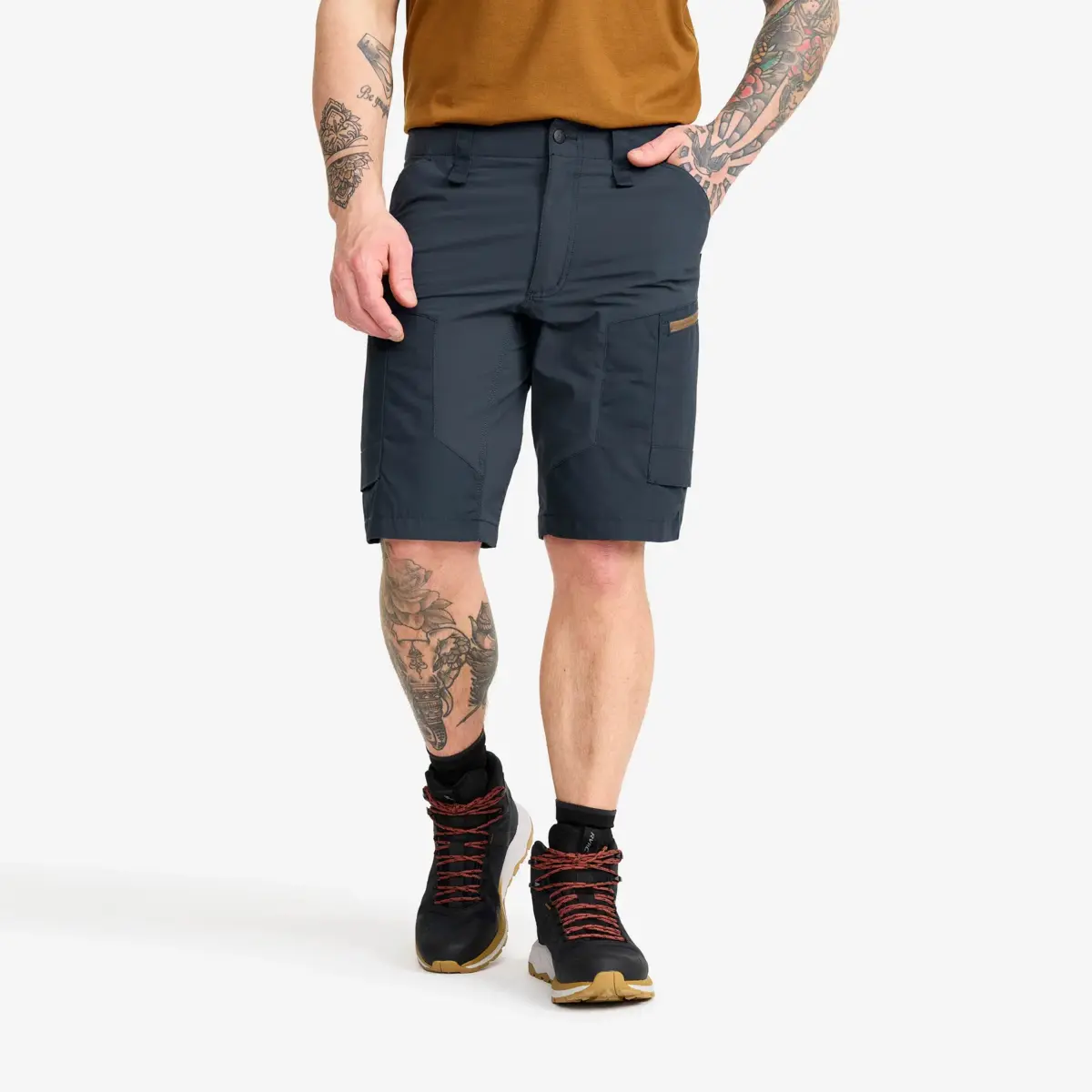 Pantalones cortos RVRC GP para hombre, color arándano