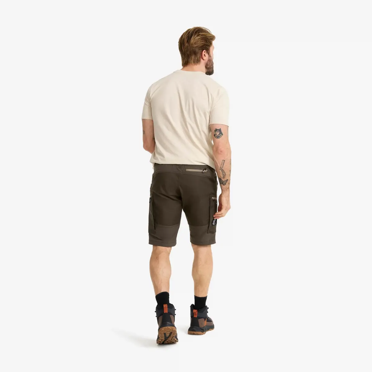 Pantalones cortos RVRC GP para hombre, color gris musgo Pantalones cortos RVRC GP para hombre, color gris musgo