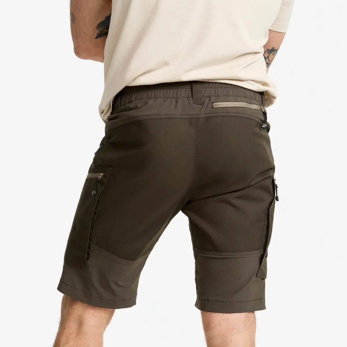Pantalones cortos RVRC GP para hombre, color gris musgo Pantalones cortos RVRC GP para hombre, color gris musgo