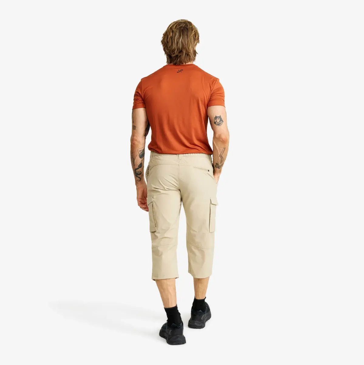 Pantalones elásticos de aventura 3/4 para hombre, color aluminio Pantalones elásticos de aventura 3/4 para hombre, color aluminio