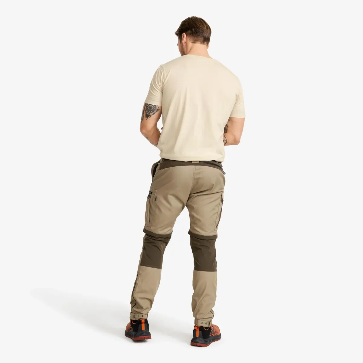 Pantalones ligeros con cremallera Rambler para hombre, color barro/atigrado Pantalones ligeros con cremallera Rambler para hombre, color barro/atigrado
