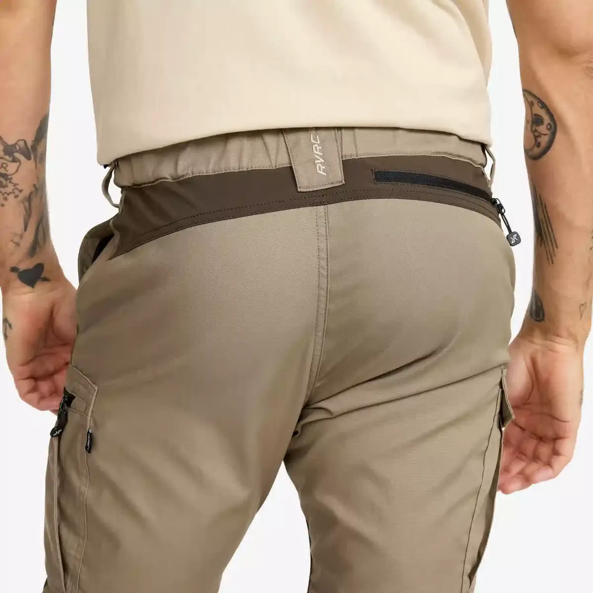 Pantalones ligeros con cremallera Rambler para hombre, color barro/atigrado Pantalones ligeros con cremallera Rambler para hombre, color barro/atigrado