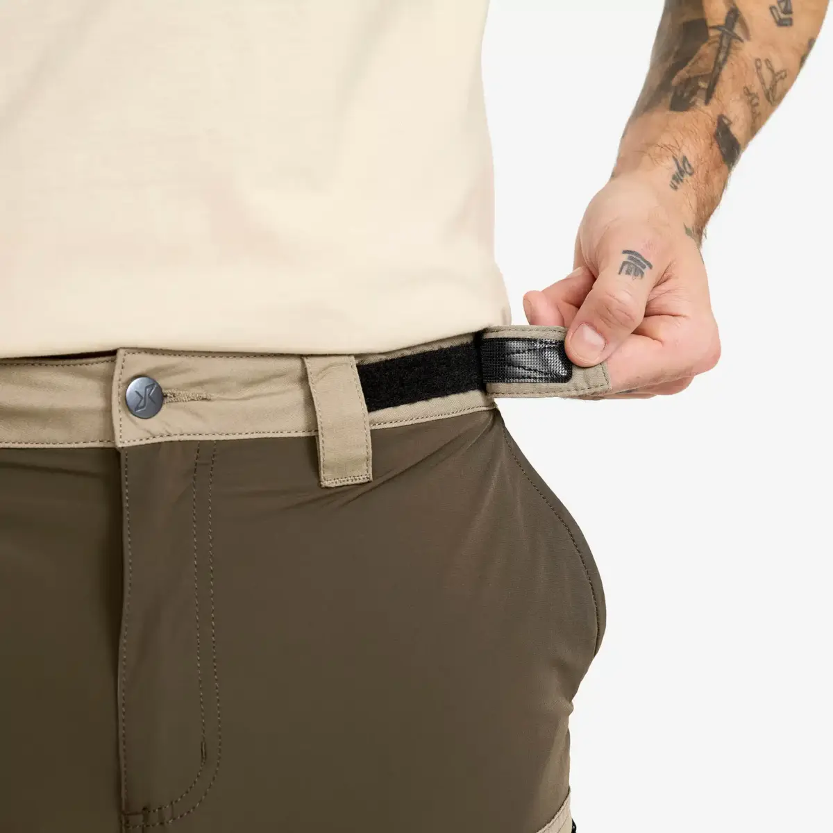 Pantalones ligeros con cremallera Rambler para hombre, color barro/atigrado Pantalones ligeros con cremallera Rambler para hombre, color barro/atigrado