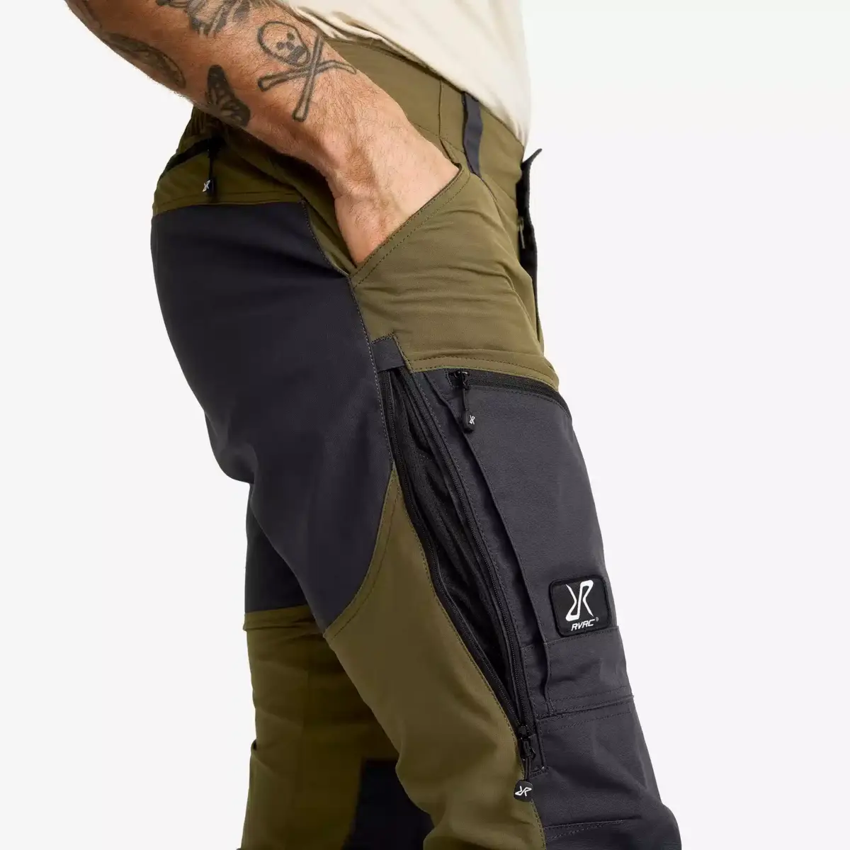 Pantalones RVRC GP Pro para hombre, color oliva oscuro Pantalones RVRC GP Pro para hombre, color oliva oscuro