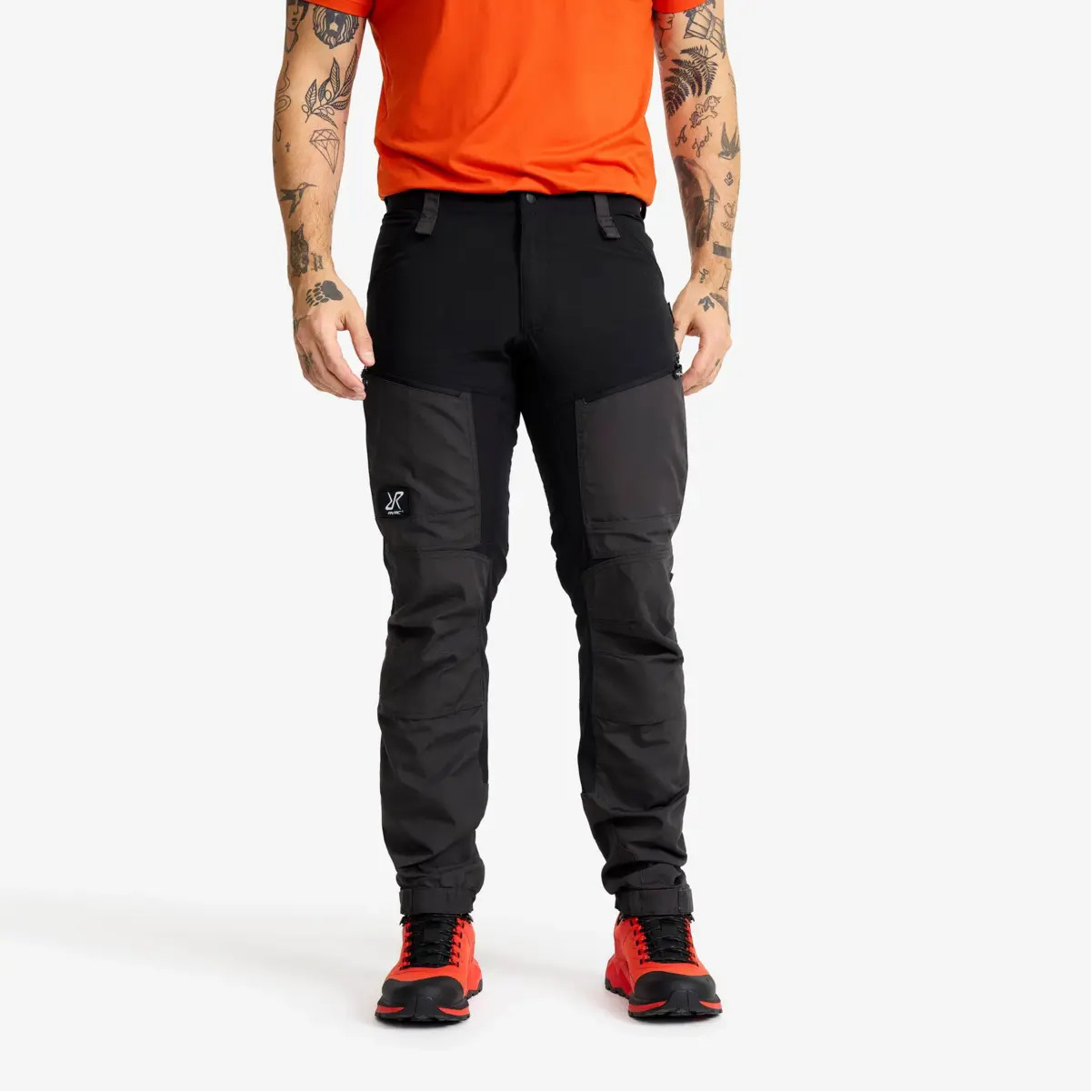 Pantalones RVRC GP Pro para hombre, negro azabache