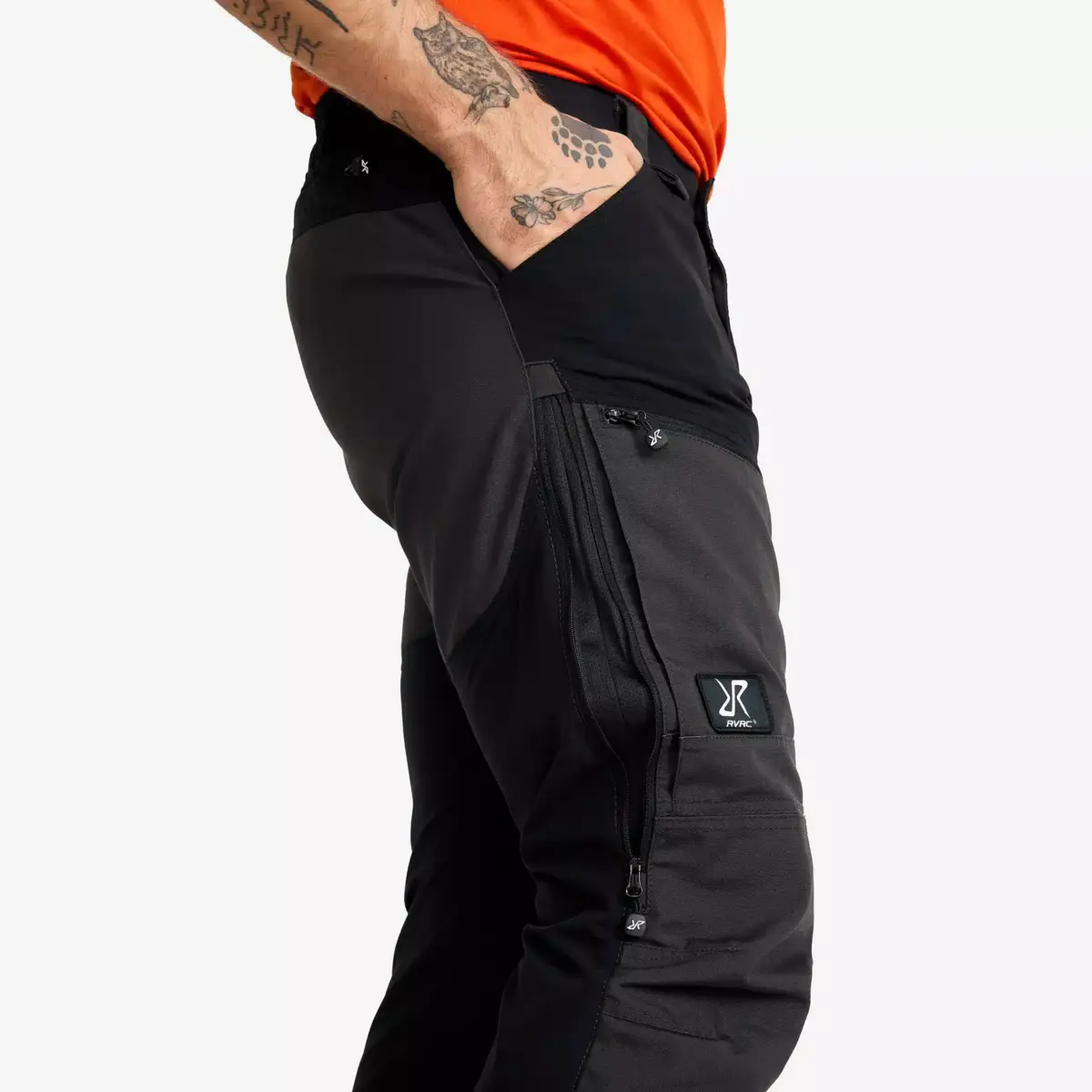 Pantalones RVRC GP Pro para hombre, negro azabache Pantalones RVRC GP Pro para hombre, negro azabache