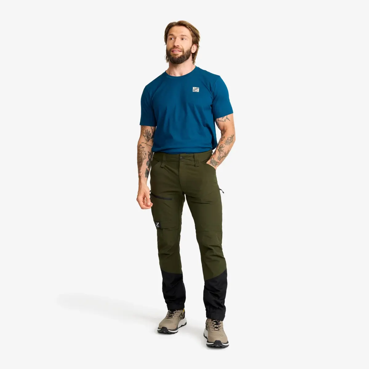 Pantalones RVRC GP Pro Stretch Hombre Verde rosin/Negro Pantalones RVRC GP Pro Stretch Hombre Verde rosin/Negro