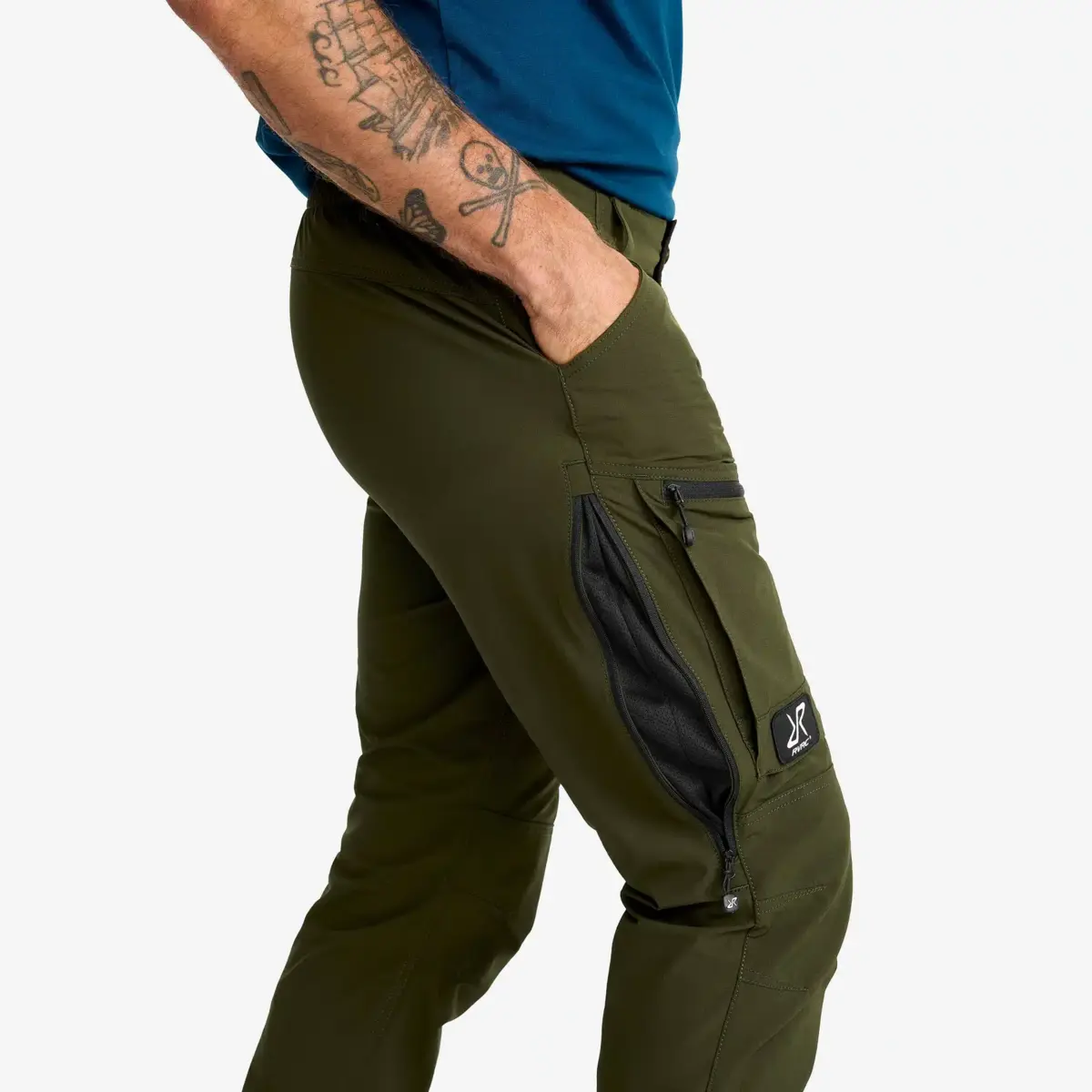 Pantalones RVRC GP Pro Stretch Hombre Verde rosin/Negro Pantalones RVRC GP Pro Stretch Hombre Verde rosin/Negro