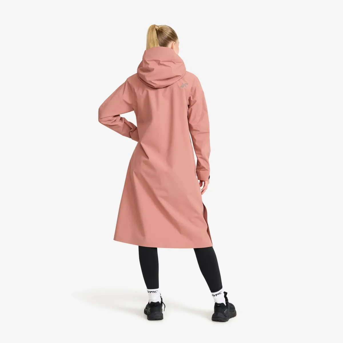 Parka larga Cloud 3L para mujer, rosa madera
