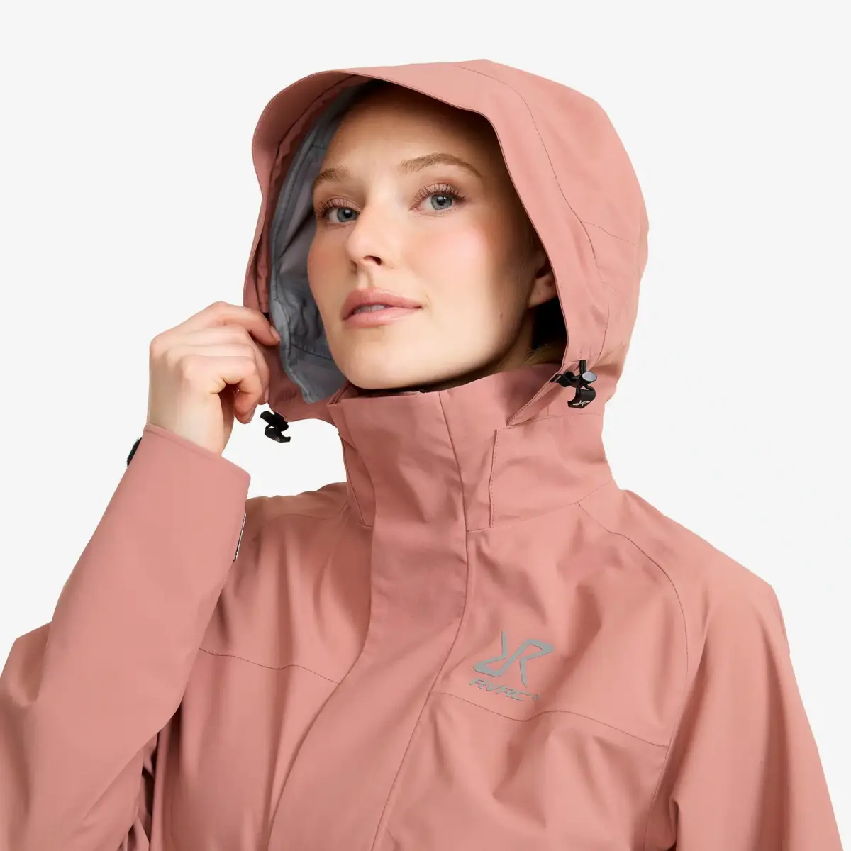 Parka larga Cloud 3L para mujer, rosa madera Parka larga Cloud 3L para mujer, rosa madera