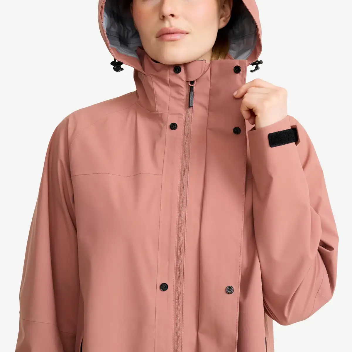 Parka larga Cloud 3L para mujer, rosa madera Parka larga Cloud 3L para mujer, rosa madera