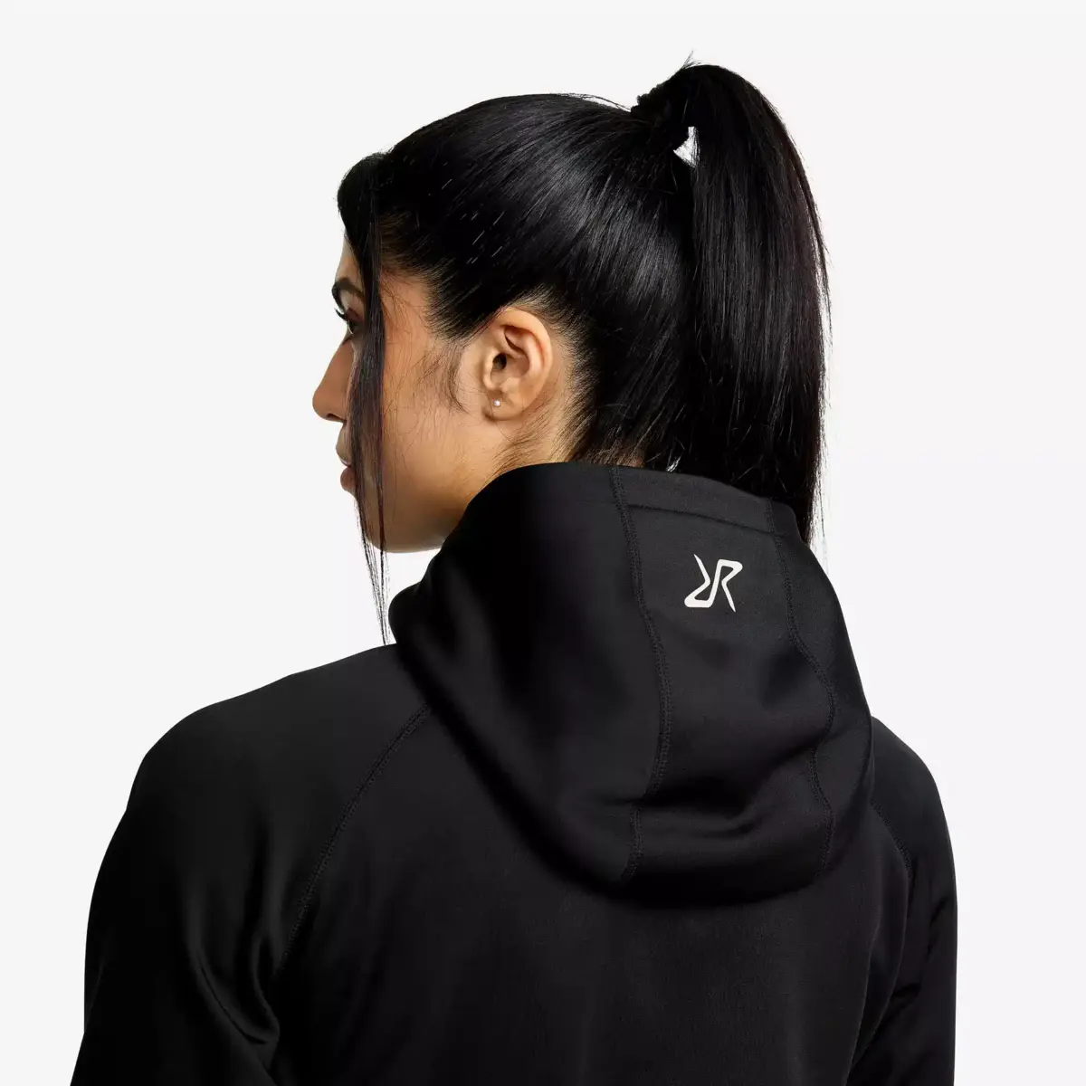 Sudadera con capucha Evolution Stretch Fleece para mujer, color negro Sudadera con capucha Evolution Stretch Fleece para mujer, color negro